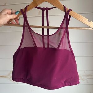 Lululemon High Neck Mesh Bra Size 10
